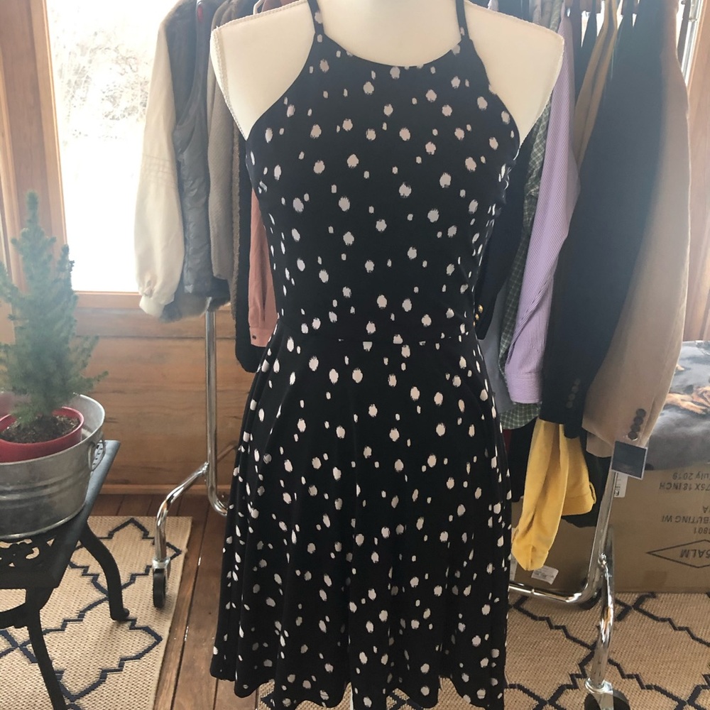Polka dot fit&flare dress